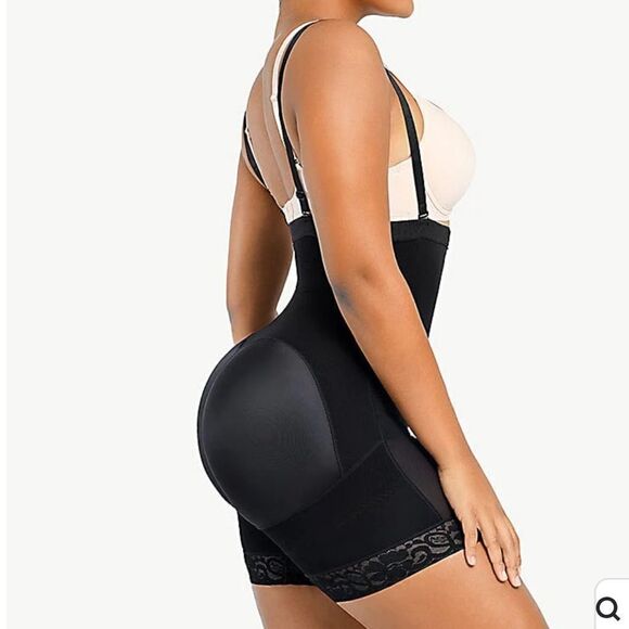 Shapellx AirSlim® Firm Tummy Compression Bodysuit Shaper W/Butt Lifter Black NWT - Picture 7 of 13